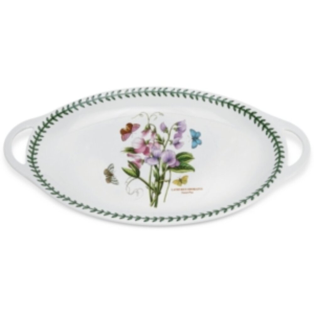 Portmeirion Botanic Garden 18" Oval Handled Platter